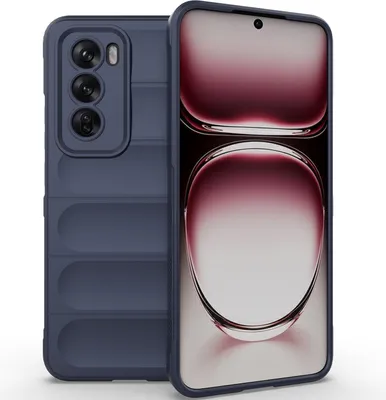 Produktbild von Handyhülle für Oppo Reno12 Weich TPU Silikon Stossfest Anti-rutsch Hülle Dunkelblau