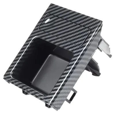 Immagine prodotto di Contenitore portaoggetti per auto, con doppio portabicchieri, organizer per monete e vano portaoggetti