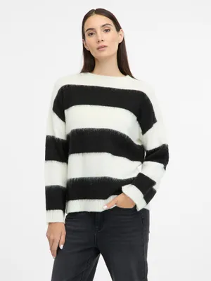 Produktbild von Orsay Schwarz gestreifter Damenpullover 1001096A00877__S