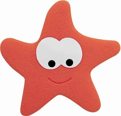 Zdjęcie produktu dla Spirella Starfy, Mata antypoślizgowa do kąpieli, Dzieci, Czerwony, PCW, Pranie w pralce, 30 °C