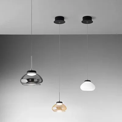 Produktbild von Fabas Luce LED Pendelleuchte Arabella Ø140mm 8W Warmweiß Weiß dimmbar