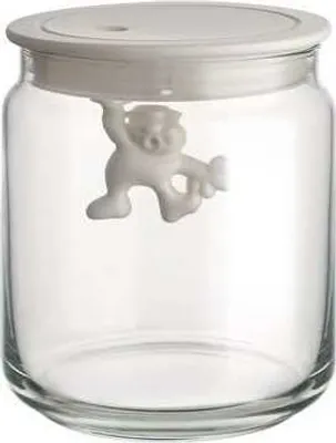 Produktbild von Alessi Vorratsdose Gianni A Little Man Holding On Tight - AMDR04 W - Weiß - 700 ml - von Mattia Di Rosa