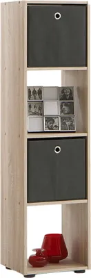 Zdjęcie produktu dla Raumteiler >Lobo III< in Sonoma-Eiche aus MDF - 36,5x140,5x33cm (BxHxT)