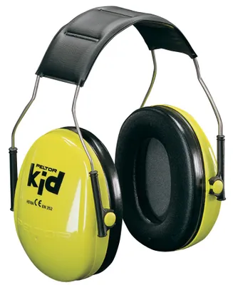 Image de casque antibruit 3M Peltor kid H510 vert fluo / noir