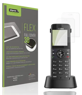 Image de 2x Full Cover mat Film pour Yealink W73H Film de protection ecrán