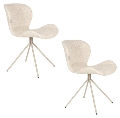 Produktbild von Zuiver OMG Esszimmerstuhl Beige - 2 er Set