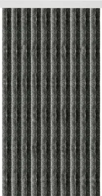 Produktbild von Flauschvorhang 80x185 cm in Unistreifen anthrazit - schwarz, viele Farben