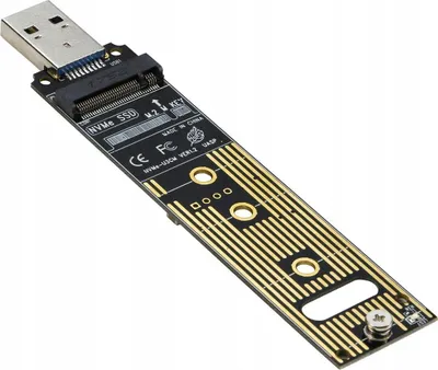 Zdjęcie produktu dla Adapter przejściówka do dysku M.2 NVME i USB 3.1 Gen2 10Gbps z termopadem