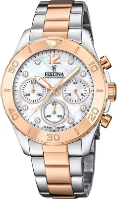 Produktbild von Festina Armbanduhr Damen Casual Edelstahl Uhr silber rose UF20605/1