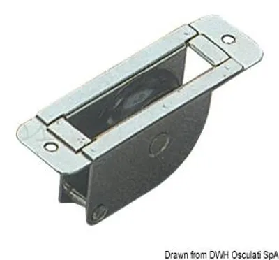 Zdjęcie produktu dla Nierdz. wpuszczany blok 1pulley 38 x 8 Osculati 55.241.11
