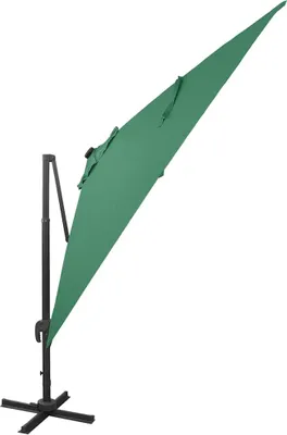 Produktbild von vidaXL Ampelschirm mit LED-Beleuchtung 300 cm Grün