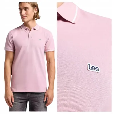 Produktbild von Lee | Herren-Piqué-Poloshirt, weich, mauve, Baumwolle, Größe M
