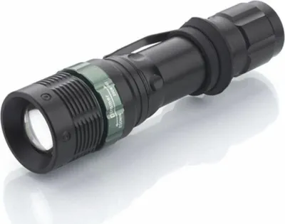 Productafbeelding van Solight WL09, Handheld zaklamp, Zwart, Aluminium, Knopbediening, LED, 1 lamp