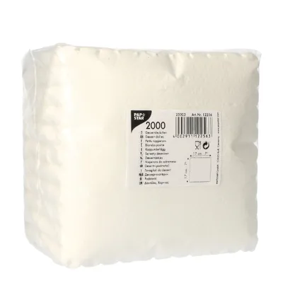 Image de PAPSTAR 12256 PAPSTAR Couverts à dessert, 170 x 170 mm, blanc