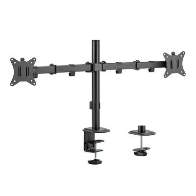 Obrázok produktu pre Stolný držiak Maclean pre 2 monitory, VESA 75x75 a 100x100, 17-32", 2x 9 kg, MC-754N