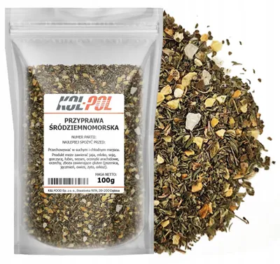 Zdjęcie produktu dla PRZYPRAWA ŚRÓDZIEMNOMORSKA 100g Aromatyczna mieszanka ziół do mięsa Kol-Pol