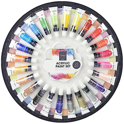 Produktbild von Artist Acrylfarben Acrylfarbenset 24 x 12 ml + Palette für Profi- und Amateurkünstler