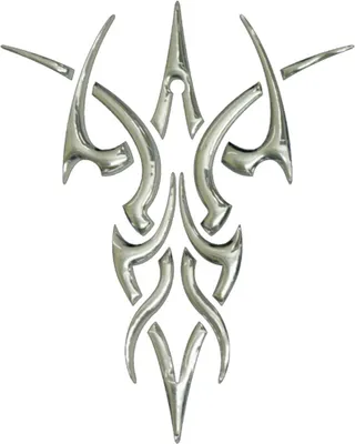 Produktbild von 3D-Chrome-Sticker Tribal 95 x 75 mm
