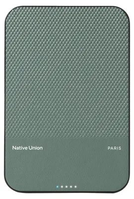 Produktbild von Native Union (Re)Classic Magnetische MagSafe-Powerbank 5000 mAh USB-C Schiefergrün
