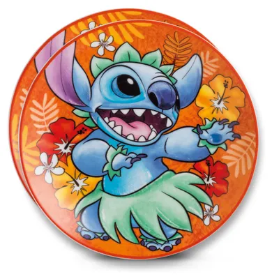 Obrázek produktu pro Sada 2 modrých dezertních talířů Stitch