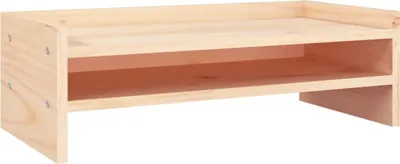 Obrázok produktu pre vidaXL Stojan na monitor 50x24x16 cm z masívneho borovicového dreva