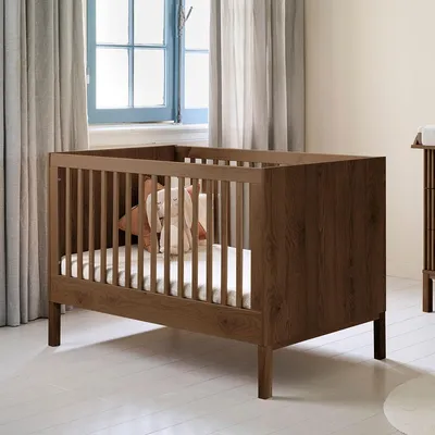 Produktbild von Petite Amélie Mitwachsendes Babybett Japandi - 70 x 140 cm | Wenge