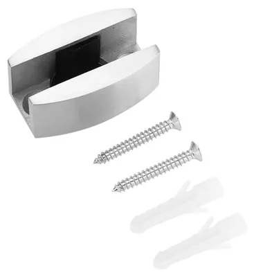 Image de Guide au sol en acier inoxydable pour portes coulissantes en verre, rail inférieur pour portes coulissantes, rail de guidage pour portes en verre, rail de guidage pour verre, ferrures pour portes coulissantes, système de guidage de 8 mm, système de portes coulissantes sans cadre