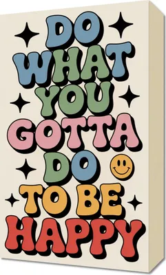 Produktbild von Bild 30x50cm Motivationsaffirmation Retro Vintage Für das Wohnzimmer Do What You