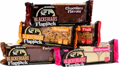Produktbild von Blackfriars Flapjack 110 g Cappuccino / Energieriegel / Leckerer Haferriegel