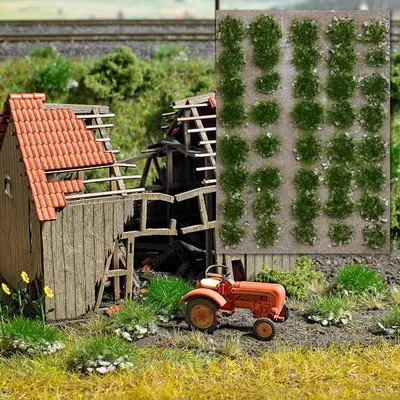 Zdjęcie produktu dla Busch 3552 Kępki trawy z kamieniami Somme
