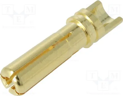 Produktbild von 10x Stecker 4mm Bananen isoliert(nein) 36A 0,3mΩ Bananenstecker 4mm