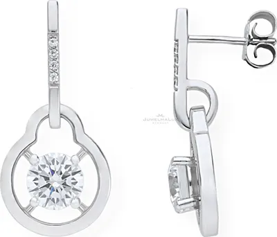 Produktbild von JuwelmaLux Ohrringe 333 Weißgold mit Zirkonia JL13-06-0062