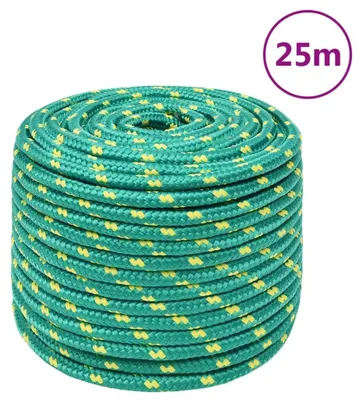 Obrázek produktu pro Lano, průměr 12 mm, délka 25 metrů, barva armádní zelená