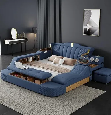 Zdjęcie produktu dla Łóżka wielofunkcyjne Łóżko Sofa Łóżko funkcjonalne Sypialnia Łóżko podwójne Wszystko w jednym
