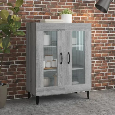 Produktbild von The Living Store Sideboard Grau Sonoma 69,5x34x90 cm Holzwerkstoff