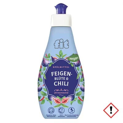 Zdjęcie produktu dla Płyn do mycia naczyń Fit edycja zapachowa kwiat figi i chilli vegan 400ml