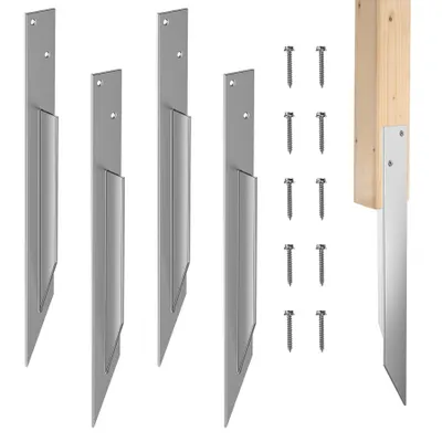 Produktbild von 4X Bodenanker für Schaukel, Bodenanker schaukel, zur Stabilisierung, Erdanker für Spielhäusern,Spieltürme, Schaukeln, 43 * 3CM