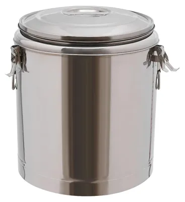 Produktbild von Isolierter Speisebehälter - Warmhaltebehälter 40 l - Edelstahl doppelwandig - Mit Deckel - Für Catering, Party und Outdoor-Picknick - Silber