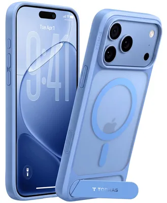 Produktbild von MagSafe-Hülle für Apple iPhone 18 Pro / 17 Pro, Torras, Ostand L1 Guardian, Blau