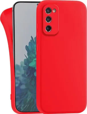 Produktbild von Hülle für Samsung Galaxy S20 FE - Handyhülle mit Kameraschutz Cover aus Silikon in Rot