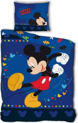 Obrázek produktu pro Ložní prádlo Mickey Mouse 140x200 cm Měkká souprava z mikrovlákna pro fanoušky Disneyho
