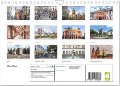 Produktbild von Mein Mainz (Wandkalender 2026 DIN A4 quer), CALVENDO Monatskalender