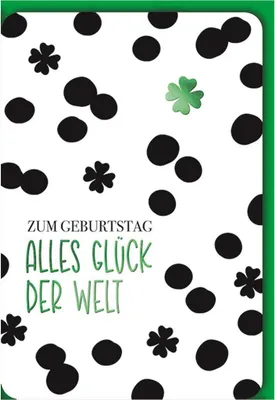 Produktbild von Geburtstag - Glückwunschkarte im Format 11,5 x 17 cm mit Umschlag