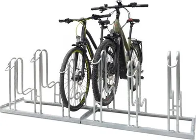 Produktbild von Dreifke® Standparker Wyk | Umknickschutz durch hohe Einstellbügel | Fahrradst... für 6 Fahrräder