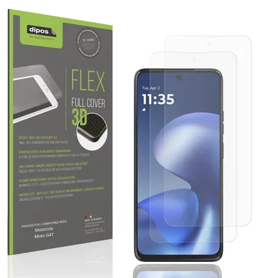Image de 2x Full Cover mat Film pour Motorola Moto G47 Film de protection ecrán