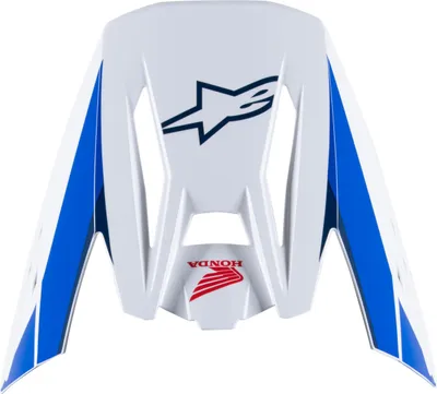 Produktbild von Alpinestars S-M5 Helmschirm, weiß/blau/rot, Einheitsgröße