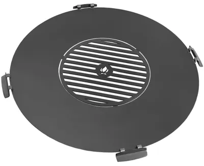 Produktbild von CookKing Grillplatte für Feuerschale 98 cm mit Grillrost 46 cm und 4 Griffen