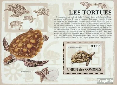 Produktbild von Briefmarken Komoren 2009 Mi Block 483 (kompl. Ausg.) postfrisch Schildkröten