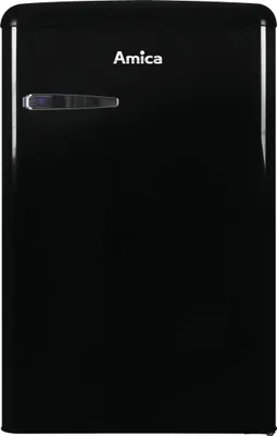 Produktbild von Amica - VKS 15624-1 S - Kühlschrank - Retro Design - Schwarz