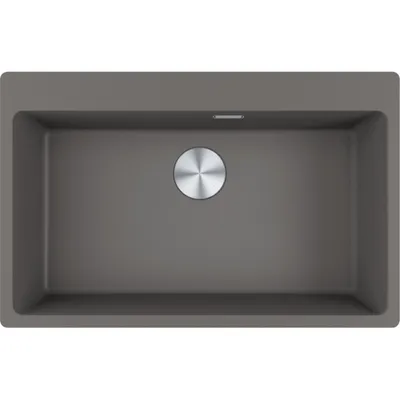 Zdjęcie produktu dla Franke Maris zlewozmywak wbudowywany Fragranit komora MRG 610-73 A Stone szary Przycisk stal szlachetna od 80 cm 114.0708.261